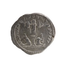 Denarius, Caracalla 188–217; Roman emperor 198–217. Obverse: ANTONINVS PIVS AVG, bust of young