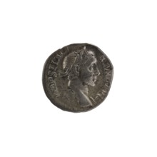 Denarius depicting Roman deities and Sol; obverse with Alexander Severus Roman emperor, 222–235 —