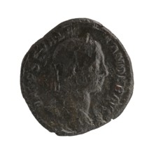 Sestertius; Roman deities; Alexander Severus Roman emperor, 222–235; iconography: Sol mythology;
