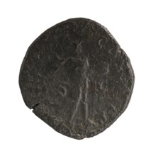 Sestertius coin depicting Roman deities and Sol; obverse associated with Emperor Alexander Severus
