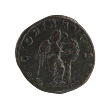 Sestertius; Roman deities; Victoria; Alexander Severus Roman emperor, 222–235 — iconography,