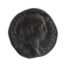 Sestertius; Sol mythology; Alexander Severus Roman emperor, 222–235 — iconography, Roman deities;