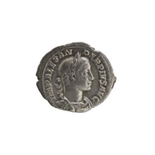 denarius; Roman deities; Sol; Alexander Severus Roman emperor, r. 222–235 — iconography; 231; Roman