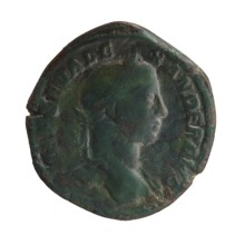 Sestertius; personifications; Alexander Severus Roman emperor; 222–235 — iconography: Annona