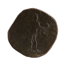 Sestertius; Roman deities; Sol; Alexander Severus Roman emperor, 222–235 — iconography; 231 CE;