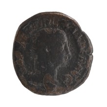 Sestertius; obverse likely Alexander Severus Roman emperor, 222–235; reverse: Victoria mythological
