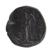 Sestertius; obverse: Alexander Severus Roman emperor; reign 222–235; reverse: Victoria mythology;