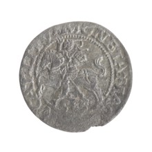 Lithuanian half-grosz, Sigismund II Augustus King of Poland; 1544–1572. Maker: Tarlo, Gabriel ca.