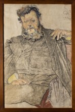 Portrait of Jan Stanislawski, Wyspianski, Stanislaw 1869–1907 author, male portrait of