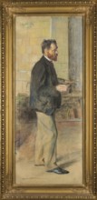 Portrait of the painter Waclaw Koniuszki, by Leon Wyczólkowski 1852–1936, 1896. Pastel, 120.5 × 50