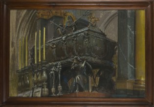 Coffin of St. Stanislaus, Wyczólkowski, Leon 1852-1936 painter; Stanislaw of Szczepanów Saint; ca.