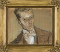 Portrait of Wincenty Parvi, Wyspianski, Stanislaw 1869–1907 author, male portrait, Parvi, Wincenty