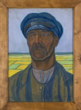 Portrait of a Peasant, Jan Rembowski 1879–1923. 1922. Pastel on brown-gray cardboard, 50 x 34 cm.