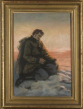 Anhelli before death, Pruszkowski, Witold 1846-1896 painter author, Slowacki, Juliusz 1809-1849 -