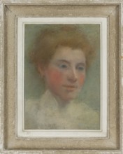 Portrait of a Young Woman, Olga Boznanska 1865–1940, pastel, female portrait, before 1914, painter,
