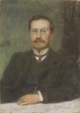 Portrait of Anatol Waskowski, a Warsaw lawyer, painted by Wlodzimierz Waskowski, after 1917, pastel