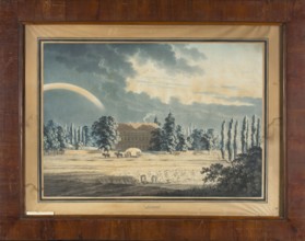 Landscape with a Castle in Lancut, Joseph Richter 1780–1837, ca. 1820. Watercolor drawing, 51.4 ×