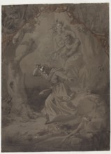 The Lady Killed the Master, illustration to Adam Mickiewicz's ballad Lilies, Ignacy Gierdziejewski