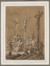 Golgotha, Plersch, Jan Bogumil ca. 1732–1817 author/illustrator; religious scene: Crucifixion of