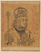 Portrait of King Wladyslaw Jagiellonczyk, bust; draughtsman: Alexander Lesser 1814–1884. Subject: