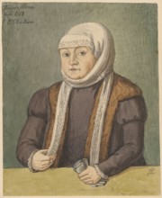 Portrait of Queen Bona Sforza, ca. 1540, after a painting by Lucas Cranach the Younger Lucas