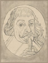 Oval portrait of Wladyslaw IV Vasa, after an engraving by Jonas Suyderhoef ca. 1613–1686, probably