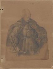 Portrait of John Casimir in armor, half-length; verso: sketches of a hand holding a shaft. Jan
