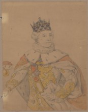Portrait of Stanislaw August Poniatowski in coronation robes after a painting formerly located in