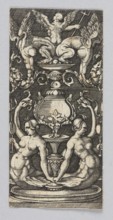 Ornamental panel, Claesz. Allaert graphic artist, mermaids mythology, ornaments, Dzialynska,