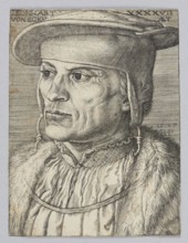 Portrait of Leonard Van Eckh by Barthel Beham 1502–1540, German graphic artist. Renaissance-era
