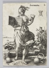Socordia, from the series Allegorical Figures; Heinrich Aldegrever ca. 1502–1555; aut. 1561 graphic