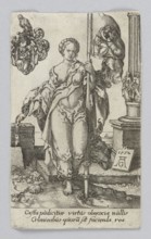 Purity, from the series Virtues and Vices; Heinrich Aldegrever ca. 1502–1555/1561, graphic artist;