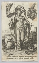 Moderation, from the series Virtues and Vices, Aldegrever, Heinrich ca. 1502–1555/1561 graphic