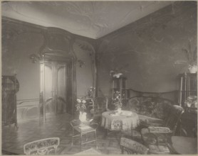 Lódz. Maurycy Poznanski's Palace. View of the drawing room with Art Nouveau decoration and