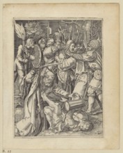 The Capture copy of an engraving from the Little Passion by Albrecht Dürer, unknown graphic artist;