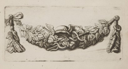 Feston: 5, Quellinus, Artus 1609–1668 engraver/author?, Mercury myth., Baroque style, festoons,