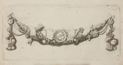 Feston: 11, Quellinus, Artus 1609–1668 engraver?, Amsterdam, baroque, festoons, coats of arms,
