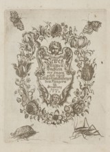 Frontispis, Tobias Frankenberger 1627–1664, engraver; German; frontispieces; flowers; Strasbourg,