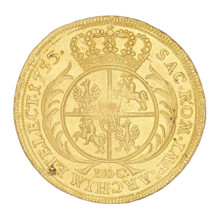 Crown double-ducat, 1753. Maker: Ernest Dietrich Croll (fl. 1753–1763). Issued for August III Sas