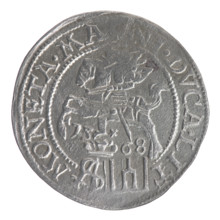 Lithuanian grosz on a Polish foot, Sigismund II Augustus (King of Poland; 1544–1572). Polish coin,