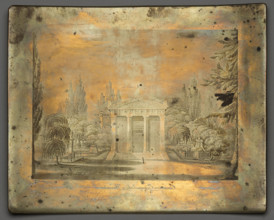 View of the Evangelical Cemetery in Warsaw. Dietrich, Fryderyk Krzysztof (1779–1847), graphic