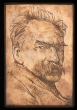 Portrait of Józef Pilsudski, Lopienski, Ignacy (1865–1941), graphic artist; Pilsudski, Józef
