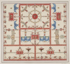 Vestigia delle Terme di Tito. Vault decoration in room 13. Carlone, Marco (1742–1796), graphic