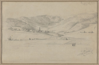 Landscape from the vicinity of Bernau im Schwarzwald; Hans Thoma (1839–1924); mountain landscape