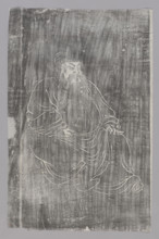 Portrait of Guan Yu, graphic artist Jablonski, Witold (1901–1957); Chinese art, Qing (1644–1911),