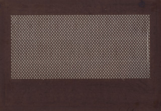 Ise-katagami dyeing stencil, komon type; pattern - zigzag; author: Osugi, Ishimi (1936- );