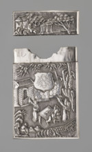 Business card case, goldsmith, Chinese art, Chinese, figurative scenes, Qing (1644–1911), bamboos,