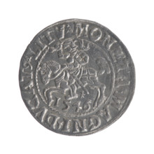 Lithuanian half-grosz, Sigismund II Augustus (King of Poland; 1544–1572), good condition, rarity
