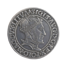 Lithuanian sixer, Sigismund II Augustus (King of Poland; 1544–1572), Jagiellonians (dynasty).