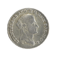 2 gold crown coins, Stanislaw August Poniatowski (King of Poland; 1732–1798), Polish crown coins.